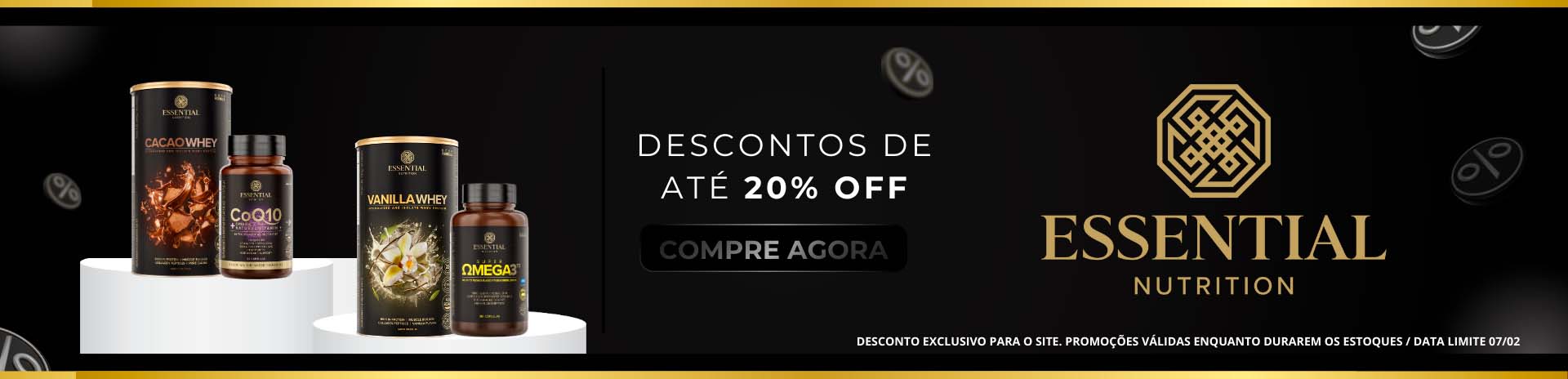 Banner principal essential black friday