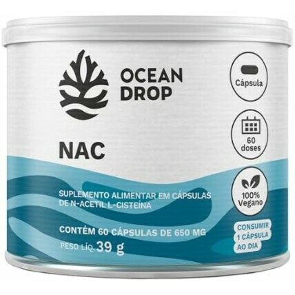 Nac 60 Caps 650mg Ocean Drop