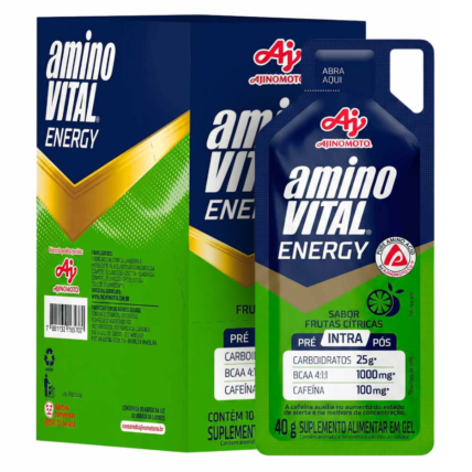 Energy Gel Frutas Citricas C/ Cafeina Amino Vital