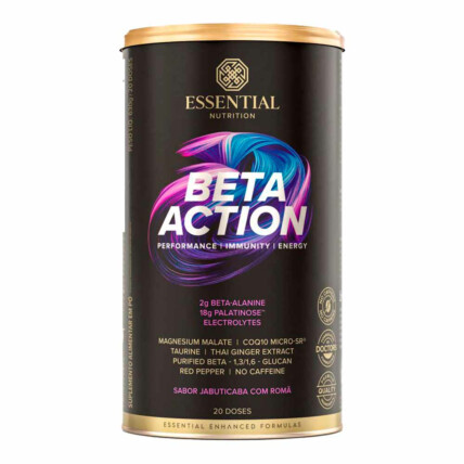 Pré Treino Beta Action 630g S/ Cafeina Jabuticaba C/ Roma Essential
