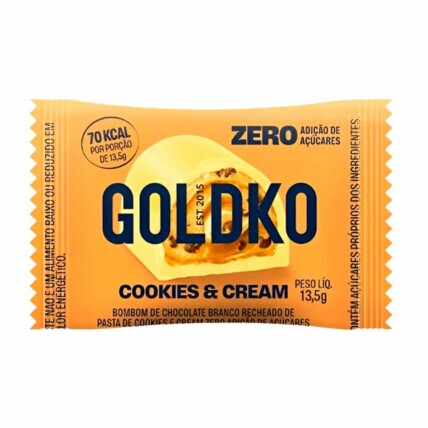 Bombom 13,5g Cookies Cream Goldko