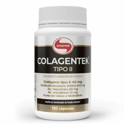 Colagentek Tipo II 120 Caps Vitafor