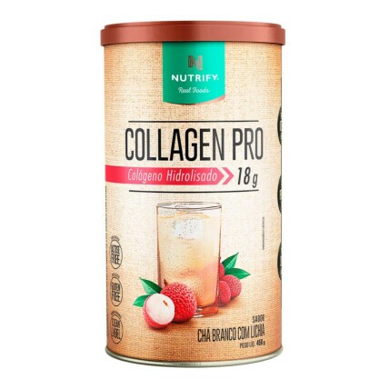 Collagen Pro 450g Chá Branco C/ Lichia Nutrify
