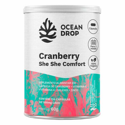 Cranberry She She Confort 120 Caps 500mg Ocean Drop