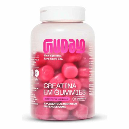 Creatina 60 Gomas Frutas Vermelhas Guday