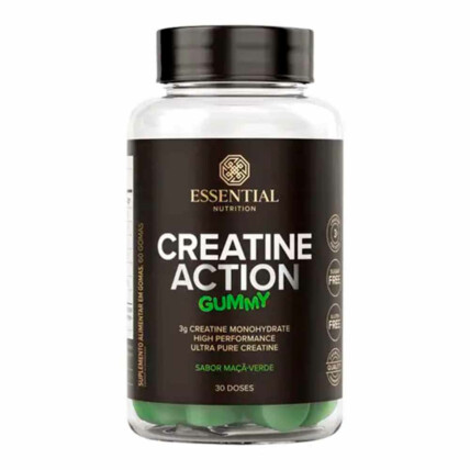 Creatine Action 60 Gomas Maça Verde Essential