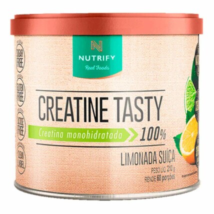 Creatina Monohidratada Tasty 210g Limonada Suiça Nutrify