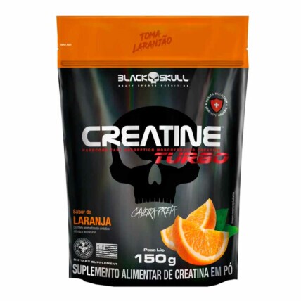 Refil Creatine Turbo Laranja 150g Black Skull