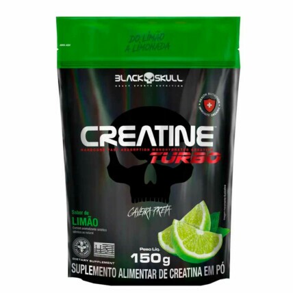 Refil Creatine Turbo Limao 150g Black Skull