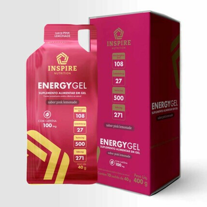 Energy Gel 40G Com Cafeína Caixa Com 10 Unidades Inspire Nutrition