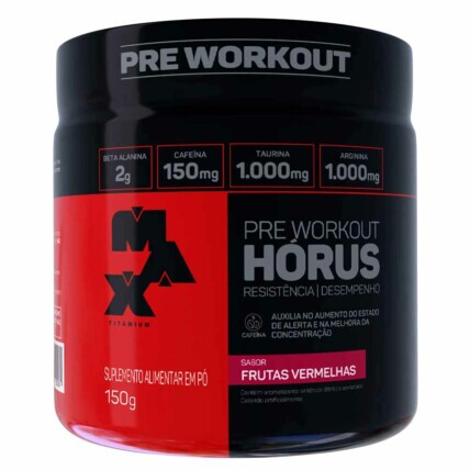 PRE TREINO HORUS 150G FRUTAS VERMELHAS M