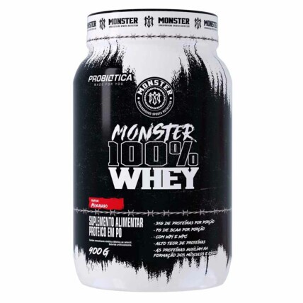 MONSTER 100% WHEY 900G MORANGO - PROBIOT