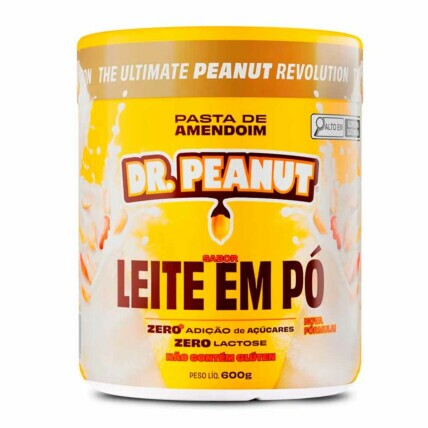 Pasta De Amendoim 600g Leite Em Po Dr Peanut