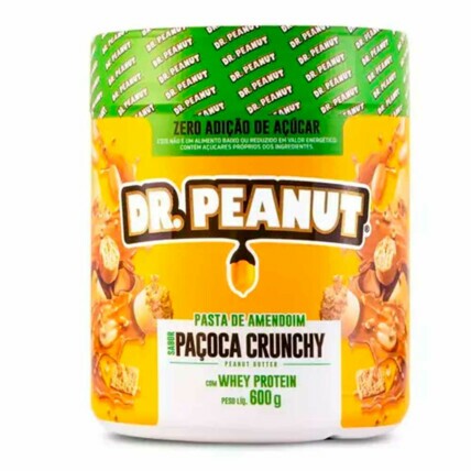 Pasta De Amendoim 600g Com Whey Protein Dr Peanut