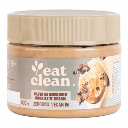 Pasta de Amendoim 300g Cookies Cream Eat Clean