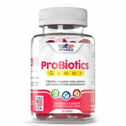 Probiotics Gummy 60 Gomas Vit Gold