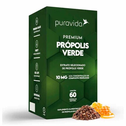 PROPOLIS VERDE 60CAPS - PURAVIDA