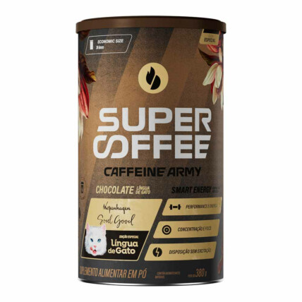Supercoffee 380g Lingua de Gato Caffeine Army