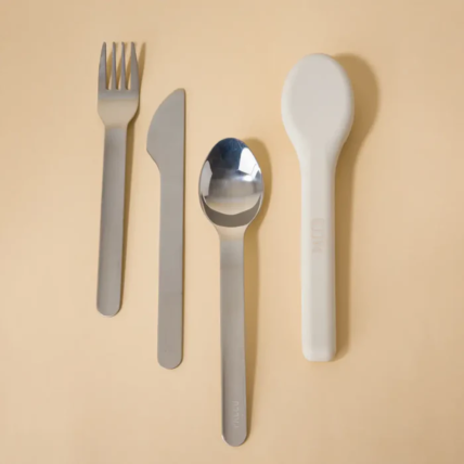 Kit Talheres Pocketset Creme Pacco