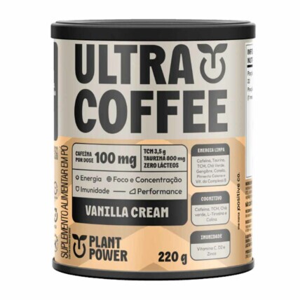 Ultra Coffee 220g Vanilla Cream Plant Power