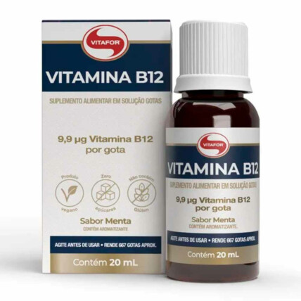 VITAMINA B12 20ML MENTA - VITAFOR