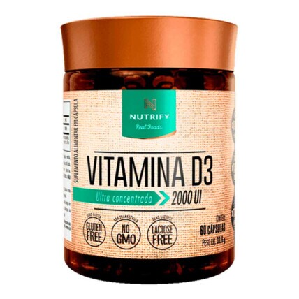 VITAMINA D3 60 CAPS NUTRIFY