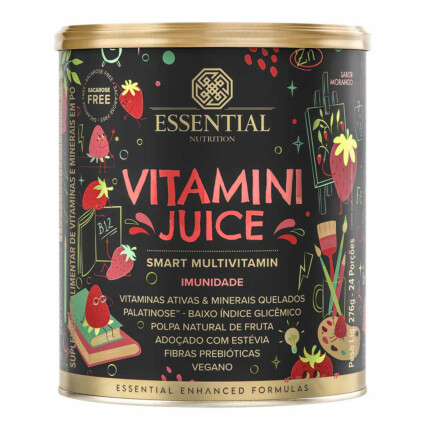 VITAMINI JUICE MORANGO 276G ESSENTIAL NUTRITION