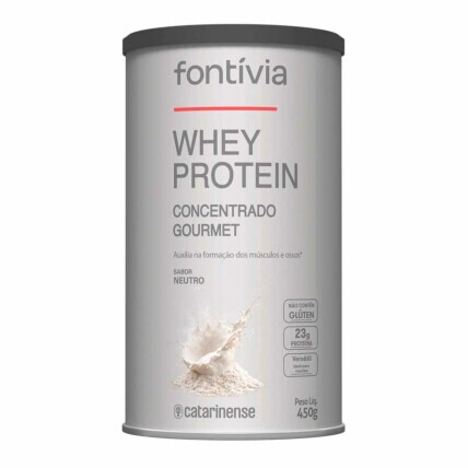 Whey Concentrado Gourmet 450g Neutro Fontivia