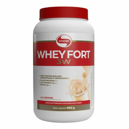 WHEY FORT 3W 900G BANANA VITAFOR