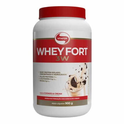 WHEY FORT 3W 900G COOKIES & CREAM VITAFO