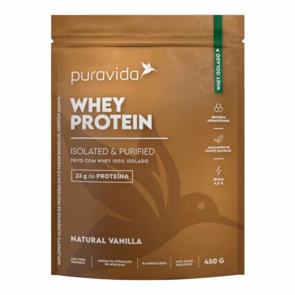 Whey Protein Isolado 450g Puravida