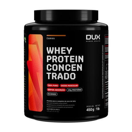 Whey Protein Concentrado 450g Doce De Leite Dux Human Health