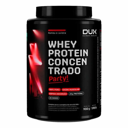 Whey Protein Concentrado 900g Party Romeu E Julieta Dux