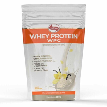Whey Protein Concentrado Refil 900g Vitafor