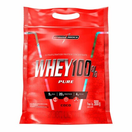 Whey Protein Concentrado Refil 900g Coco Integralmedica
