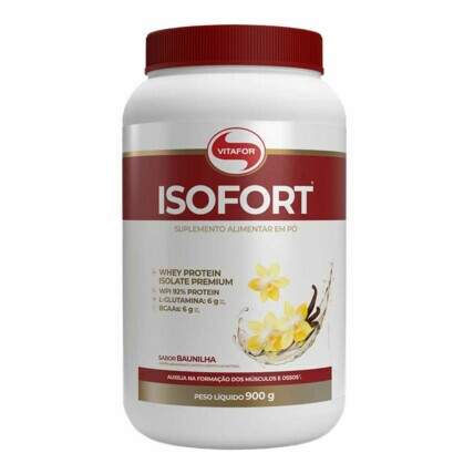 Whey Protein Isolado Isofort 900g Vitafor