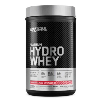 Whey Protein Platinum Hydro 800g Morango Optimum Nutrition